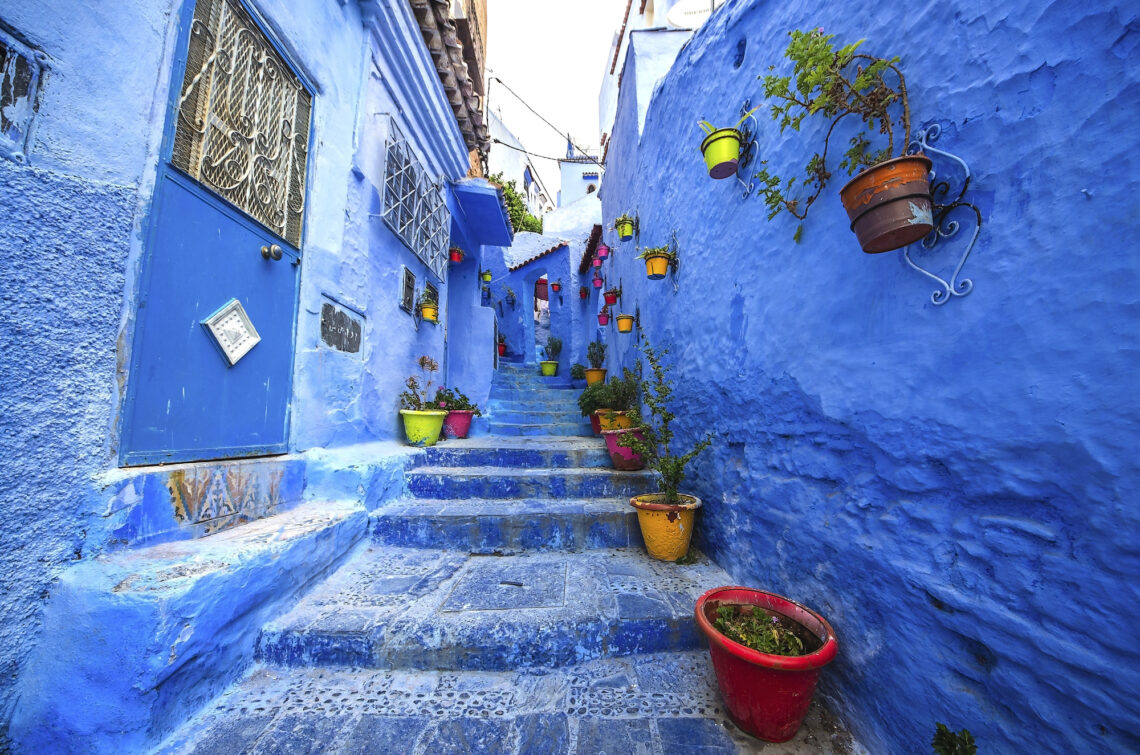 Marocco città blu